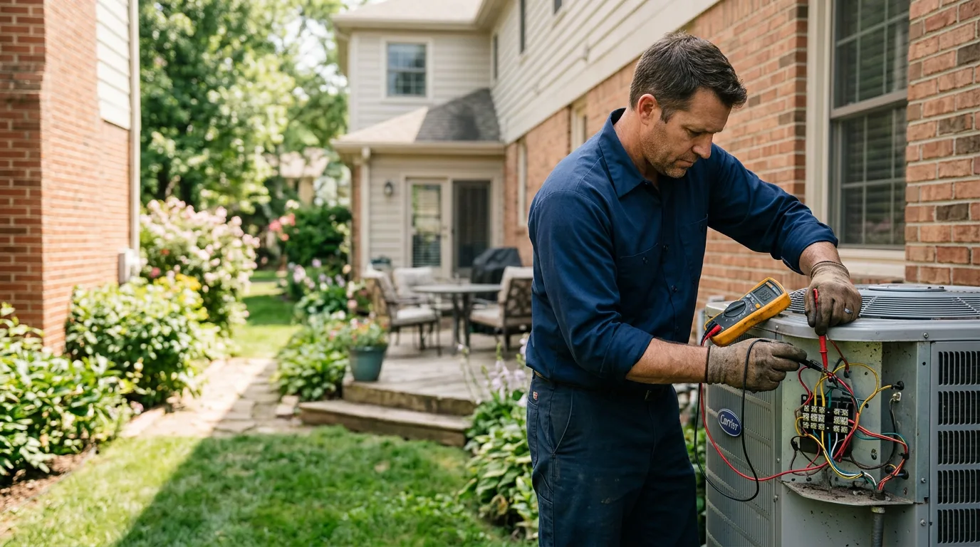 HVAC technician working near Jerico Springs, MO